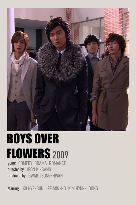 Kdrama Posters, Poster Collage, Film Posters Minimalist, Korean Drama Tv, Minimalist Posters, Poster Boys, Collage Poster, Boys Over Flowers, Film Posters