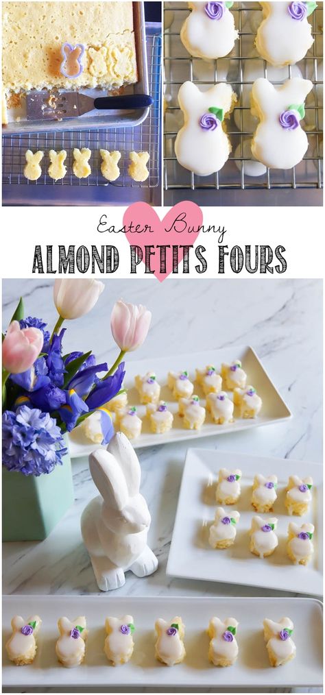 Petit Four Recipes, Spring Treats, Bunny Cookies, Easter Goodies, Easter Dinner, Easter Cakes, Easter Brunch, Easter Cookies, Easter Treats