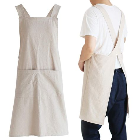 Florist Apron, Artist Smock, Branded Aprons, Apron Pinafore, Japanese Apron, Cross Back Apron, Gardening Apron, Aprons For Men, Womens Aprons