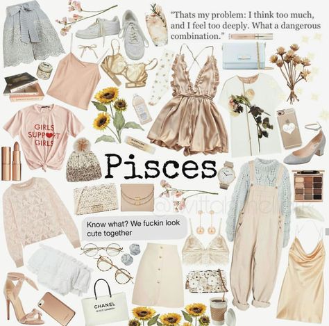 Venus In Pisces, Pisces Girl, Francis Chan, Venus Fashion, Female Outfits, Mood Clothes, Pisces Woman, Girls Support Girls, Outfit Collage