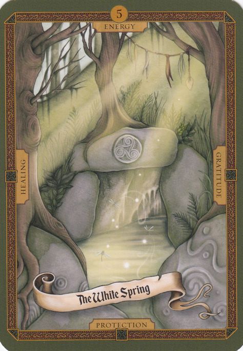 White Spring Glastonbury, Arthurian Art, Mythology Creatures, Celtic Tarot, Sacred Grove, Oracle Art, Mists Of Avalon, Sacred Groves, Fortune Telling Cards