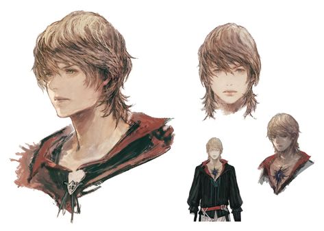 Joshua Rosfield Concept Art - Final Fantasy XVI Art Gallery Joshua Ff16, Final Fantasy Clive, Final Fantasy Xvii, Final Fantasy Concept Art, Final Fantasy Oc, Joshua Rosfield, Superhero Character Design, Sketchbook Portfolio, Outfit Drawings