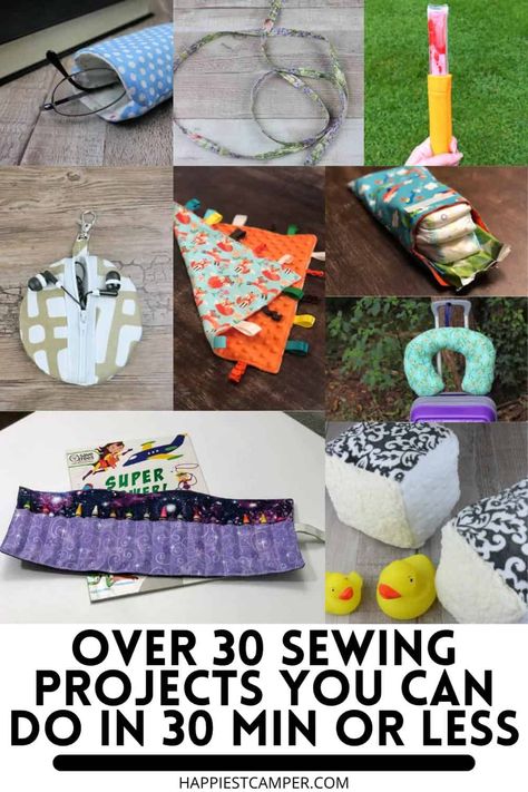 Quick Sewing Projects To Do In 30 Minutes Or Less Easy Sewing Projects For Beginners, 1000 Lifehacks, Tea Towels Diy, Sew Projects, Sewing Machine Projects, Beginner Sewing Projects Easy, Sewing Projects For Kids, Small Sewing Projects, Produce Bags