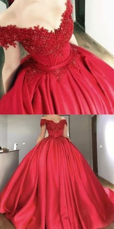 Red Elegant Ball Gown For Banquet, Elegant Red Ball Gown For Prom Season, Elegant Red Ball Gown For Evening, Elegant Burgundy Ball Gown For Wedding, Elegant Burgundy Ball Gown For Formal Occasions, Elegant Red Floor-length Ball Gown, Red Ball Gown With Sweep Train For Formal Events, Red Ball Gowns, Quinceñera Dresses