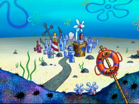 Spongebob's Bikini Bottom Is Real But It's Not What You Think Spongebob Background, Spongebob Party, Pineapple Under The Sea, Nickelodeon Spongebob, Spongebob Wallpaper, Karakter Disney, Environment Concept Art, Pics Art, Spongebob Squarepants