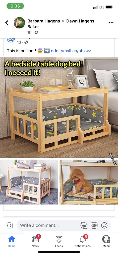 Table Dog Bed, Diy Bedside Table, Diy Bedside, Change Table, Diy Dog Bed, Easy Build, Diy Dog Stuff, Changing Table, Dog Bed