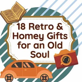 Know anybody who is an old soul? Loves to stay in instead of a big night out? We've put together a great list of 18 of the best retro and homey gifts for an old soul that will suit their lifestyle perfectly! #giftideas #giftguide #gifts 70s Gift Ideas, Vintage Birthday Gift Ideas, Gifts For Old People, Retro Gift Ideas, Vintage Tea Time, Vintage Gift Ideas, Hippie Mom, An Old Soul, Wine Gift Baskets