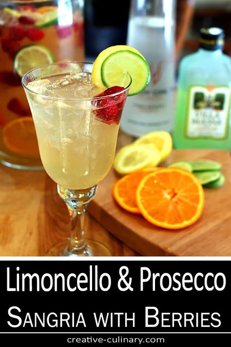 Prosecco Sangria, Yellow Drinks, Fruity Sangria, Cherry Sangria, Colorado Food, Sangria Cocktail, Peach Sangria, Citrus Juice, Sangria Recipes