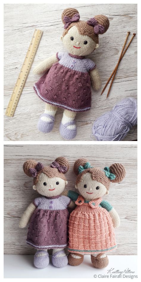 Doll Knitting Patterns, Knit Baby Doll, Knitting Dolls Free Patterns, Knitting Patterns Free Dog, Knitted Dolls Free, Cuddly Doll, Knitted Doll Patterns, Hand Knit Doll, Knitted Toys Free Patterns