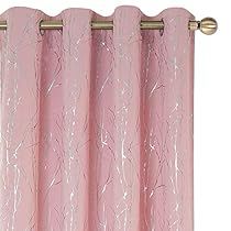 Blush Curtains, Window Curtain Designs, Girls Bedroom Curtains, Drape Pattern, Modern Drape, Black Blackout Curtains, Silver Foil Printing, Insulated Curtains, Darkening Curtains