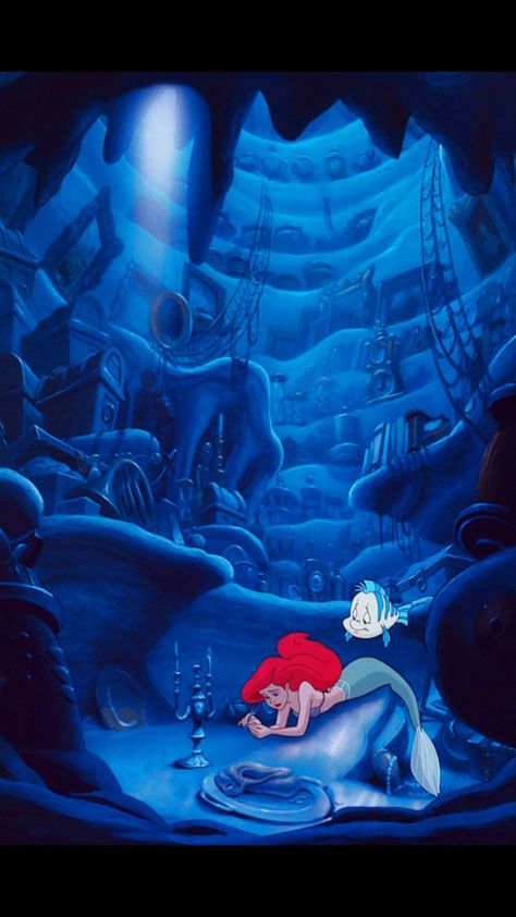 Flounder Wallpaper, Mermaid Wallpaper Iphone, Ariel Aesthetic, Disney Lockscreen, Mermaid Wallpaper Backgrounds, Ocean Diorama, Ariel Wallpaper, Little Mermaid Wallpaper, Mermaid Wallpaper