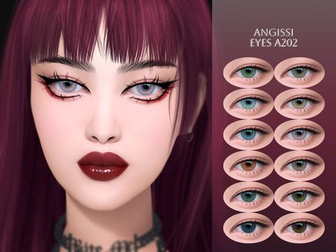 The Sims Resource - EYES A202 Cc Eyes, Sims 4 Male Clothes, Sims 4 Cc Eyes, Sims 4 Cc Makeup, Sims 1, Male Eyes, Female Male, Facepaint, Costume Makeup