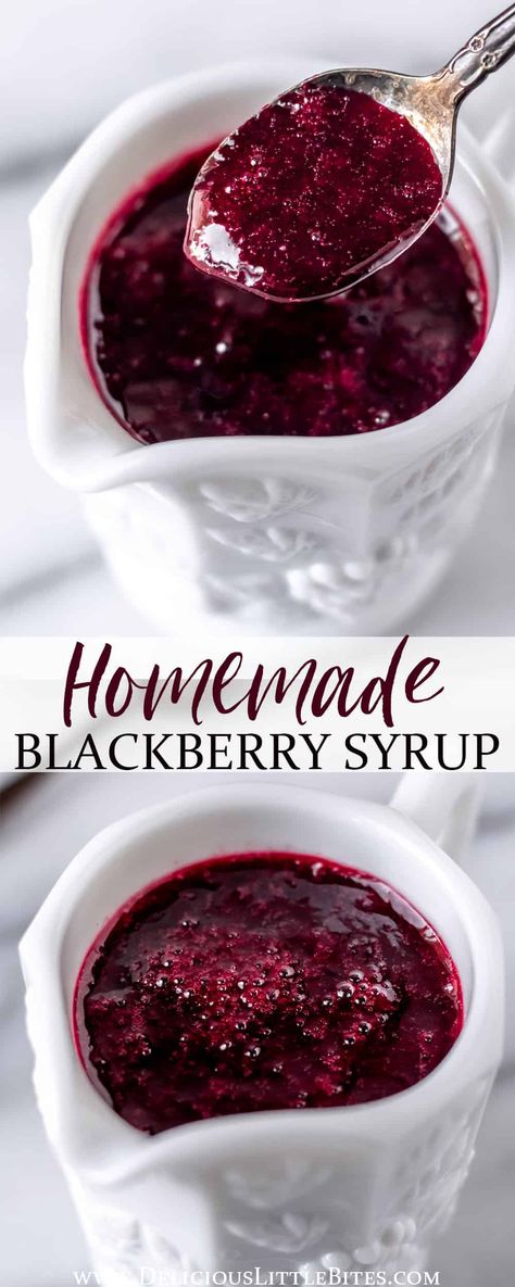 Blackberry Syrup Recipe, Making Syrup, Clean Drinks, Pancakes Yogurt, Blackberry Pancakes, Yogurt Oatmeal, Blackberry Sauce, Syrup Recipes, Blackberry Syrup