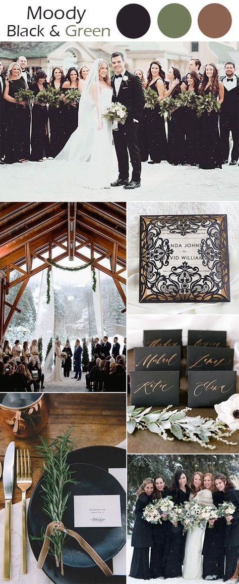 Black Winter Wedding, Boda Diy, Winter Wedding Colors, Winter Wedding Inspiration, Winter Wonderland Wedding, Wedding Winter, Wedding Boho, Wedding Color Palette, Wonderland Wedding