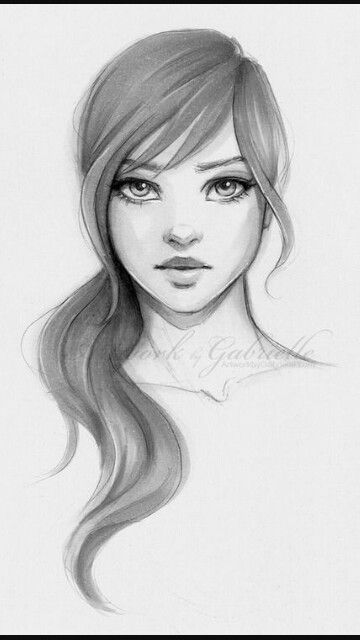 Beautiful Shading A Pencil, A Drawing, Pencil Drawing, Portrait Drawing, A Girl, Long Hair, Pencil, Hair, Blue