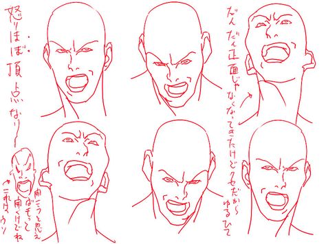 Sketches - Album on Imgur Anime Process, Anime Rendering, Figure Construction, Eye Anatomy, Drawing Face Expressions, Animation Ideas, Drawing Heads, Drawing Expressions, 캐릭터 드로잉