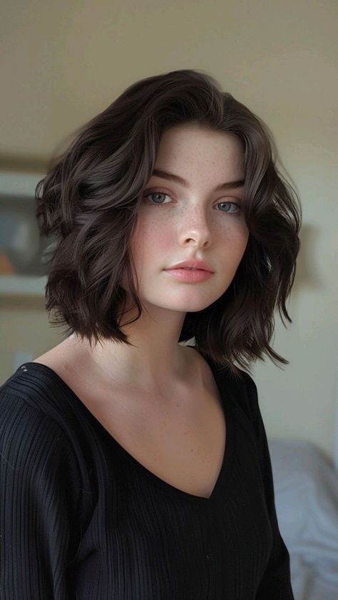 Haircuts For Small Faces, Short Wavy Bob, Face References, Medium Curly, Wavy Bob Hairstyles, Hairstyle Inspo, Hair Inspiration Short, Dresses Tight, American Beauty