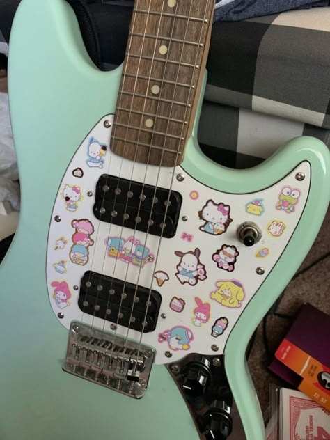 Electric Guitar, Hello Kitty, Guitar, Kitty