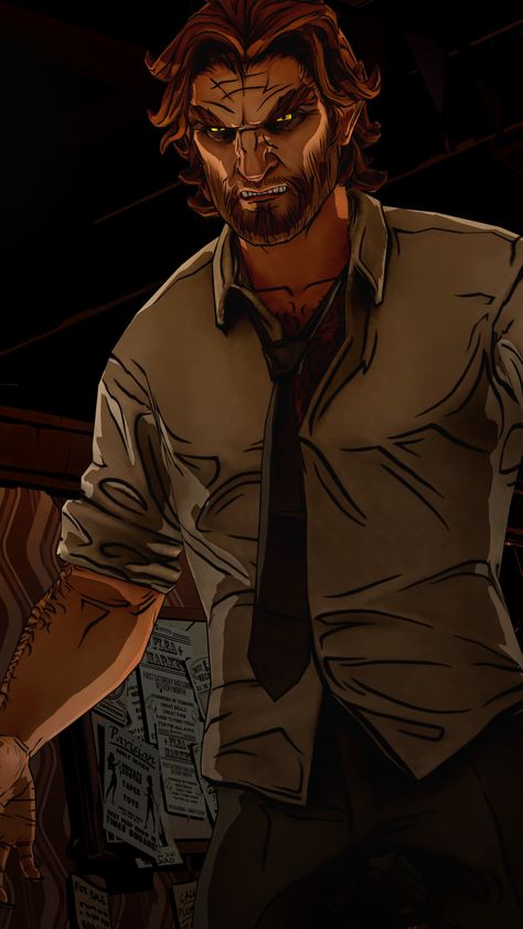 The Wolf Among Us Bigby Fanart, Bigby Wolf Wallpaper, The Wolf Among Us Wallpaper, The Wolf Among Us Fanart, The Wolf Among Us Bigby, Werewolf Reference, Among Us Wallpapers, Bigby Wolf, Among Us Wallpaper