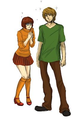 Desenho: Scooby-Doo Personagens: Salsicha Rogers e Velma Dinkley Shaggy Costume, Shaggy And Velma, Disfraz Star Wars, Shaggy Scooby Doo, Velma Scooby Doo, Scooby Doo Mystery Inc, Shaggy Rogers, Couple Cosplay, Scooby Doo Images