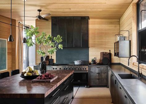 All Posts • Instagram Poured Concrete Counters, Butcher Block Island, Concrete Counter, Secret House, Rural Retreats, Home Modern, Beautiful Kitchen, Modern Kitchens, Mountain House