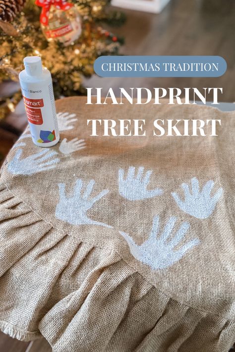 Sloane Burlap Tree Skirt curated on LTK Hand Print Christmas Tree Skirt, Christmas Tree Skirt Handprints Kids, Burlap Tree, Burlap Tree Skirt, Burlap Trees, Xmas Tree Skirts, Burlap Christmas Tree, Christmas Skirt, Burlap Christmas