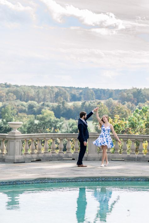 Capture the magic of your love story with an engagement photo shoot at the Estate at River Run. Our picturesque grounds, stunning architecture, and breathtaking views provide the perfect backdrop for your romantic photos. Whether you choose the grand staircase, the beautiful grounds, or the elegant ballrooms, every corner of our estate offers a unique and enchanting setting. Let us help you create beautiful memories that will last a lifetime. 💍✨ Stunning Architecture, Engagement Photo Shoot, Georgian Architecture, Lodge Wedding, Romantic Photos, Beautiful Memories, Scenic Beauty, Grand Staircase, Resort Style