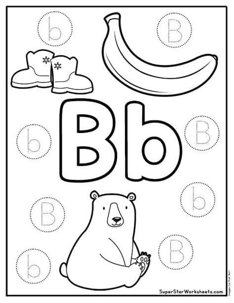 Free Preschool Letter Worksheets, for learning the alphabet. Preschool students will work on upper and lowercase letter formation, beginning letter words and sounds, vocabulary, handwriting, tracing, and fine motor skills. Letter I Books For Preschool, Letter D Worksheets Preschool, Letter D Activities For Preschool, Letter B Craft, Preschool Letter B, D Worksheet, Learning Letters Preschool, Alphabet Colouring, Letter D Worksheet