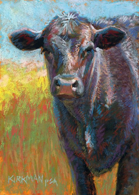 (almost daily!) pastel, oil, and occasional drawings Cow Drawing, Miniature Portraits, Cow Painting, Cow Art, Daily Painting, Pastel Drawing, Pastel Art, Pastel Painting, Fine Art Gallery