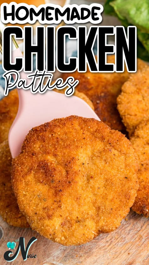 Looking for a kid-friendly meal prep idea? Try these delicious homemade chicken patties! Easy to make and perfect for a quick dinner or lunch, these patties are crispy on the outside and juicy on the inside. Make a batch ahead of time and freeze for convenient meals your whole family will love. Breaded Chicken Patty Recipes, Chicken Patties Sandwich, Homemade Chicken Patty Sandwich, Chicken Patties Recipes With Canned Chicken, Homemade Breaded Chicken Patties, Chicken Patty Sandwich Recipes, Breaded Chicken Patties Recipes, Diy Chicken Patties, Chicken Patties With Ground Chicken