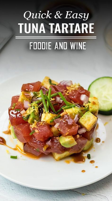 Aji Tuna Recipe, Ahi Tuna Sushi Rolls, Sushi Pockets Recipe, Sushi Grade Tuna Recipes, Tuna Filet Recipes, Ahi Tuna Recipes, Raw Tuna Recipe, Tuna Sashimi Recipe, Raw Fish Recipes