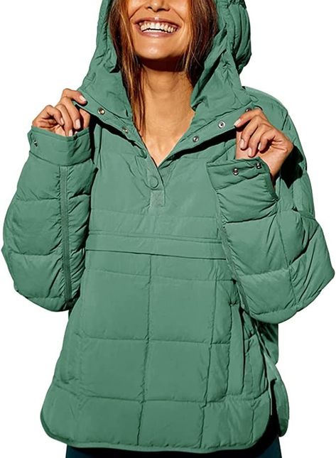 Comfy and stylish jacket! Oversized Winter Coat, Quilted Pullover, Oversized Puffer Jacket, Oversized Puffer, Hooded Winter Coat, Puffer Jacket Women, Mini Robes, Cotton Coat, Oversized Pullover