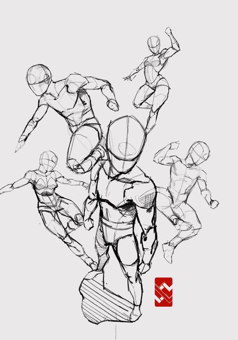 Drawing Battle Scene, Battle Scene Drawing Reference, Duo Action Poses Reference Drawing, Bodies In Perspective, Foreshortening Poses Drawing, Power Poses Drawing Reference, Super Hero Poses Reference, Perspective Poses Drawing, Super Hero Poses Reference Drawings