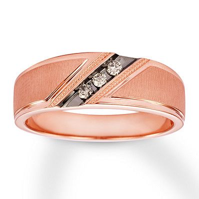 Rose Gold Mens Wedding Band, Wedding Band For Him, Gold Tungsten Wedding Bands, Rose Gold Mens Ring, Brown Diamonds, Perfect Wedding Shoes, Wedding Bands For Him, Mens Diamond Wedding Bands, Mens Rings Fashion