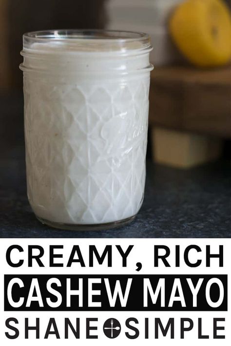 A healthy plant-based alternative to regular mayo. This cashew mayo is creamy, rich, tangy, delicious and easy to make. #WFPBrecipe #VeganRecipe #plantbased #withoutoil #easyrecipe #cleaneating Mayo Alternative, Cashew Mayo, Vegan Basics, Vegan Dressings, Vegan Dressing, Wfpb Recipes, Vegan Sauces, Plant Based Lifestyle, Healthy Salad