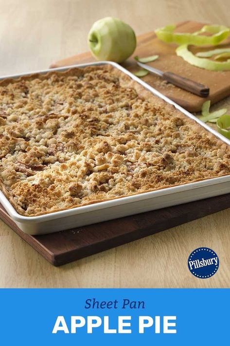 Apple Crumb Slab Pie 12 Tomatoes, Apple Pie In A Pan, Apple Slab Pie With Crumb Topping, Apple Sheet Pie, Pie For A Crowd, Pie With Crumble Topping, Slab Pies, Slab Pie Recipes, Apple Slab Pie