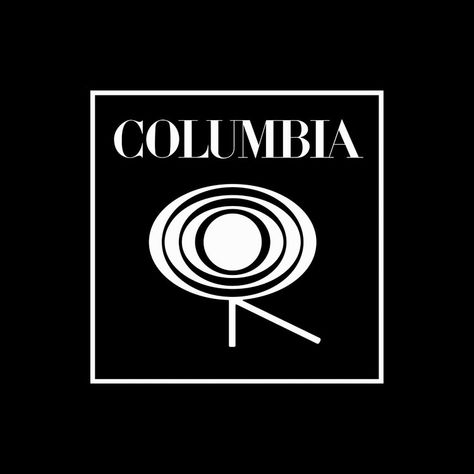 Columbia Records Logo, Music Label Logo, Record Logo, Record Label Logo, Music Logos, Sound Logo, Logo Music, Music Logo Design, Black And White Logos