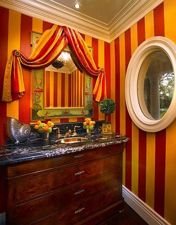 Circus Bathroom, Circus Interior, Circus Entrance, Circus Bedroom, Whimsical Circus, Circus Room, The Pink Palace, Palm Beach Chic, Welcome To My Home