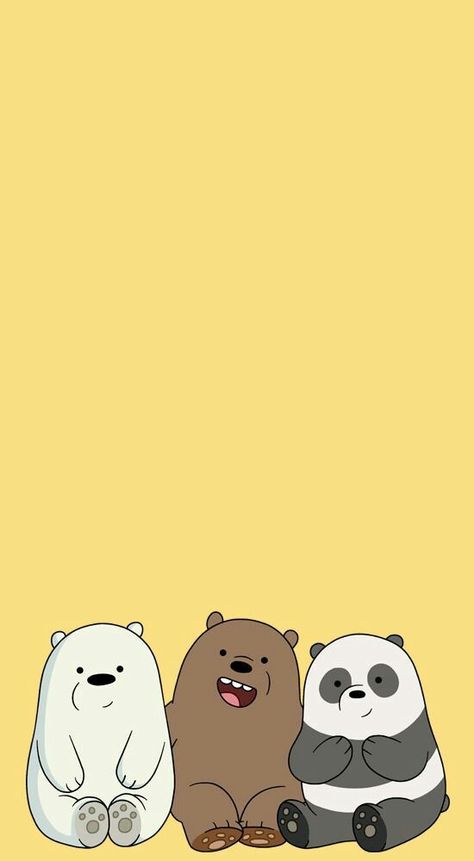 Bear Bare, Ice Bear We Bare Bears, Wallpaper Tumblr Lockscreen, 귀여운 음식 그림, Fudge Bars, We Bare Bears Wallpapers, Ice Bears, Three Bears, Cute Panda Wallpaper