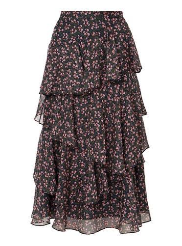 Chiffon Midi Skirt, Midi Skirt Spring, Long Skirt Fashion, Long Skirt Outfits, Floral Print Chiffon, Spring Skirts, Modest Fashion Outfits, Chiffon Skirt, Gorgeous Fabrics