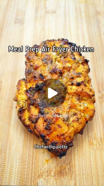 Khadija Siddiqui on Instagram: "The best way to make soft, moist and most flavourful chicken breast in your air fryer!  💥My 3 Air Fryer E-books are linked in my linktree ✌  Ingredients and steps:  2 Chicken breast, make cuts in them.  2 tbsp low fat Greek yogurt  1 tbsp low fat cream(heavy cream) 1 tbsp low fat mayonnaise  Half chopped pepper/capsicum  Half cup chopped coriander/cilantro  1 tbsp tomato paste  Juice of half lemon 2 tbsp olive oil 1 tsp garlic granules  1 tsp paprika  1 tsp onion granules  1 tsp black pepper  1 tsp salt  1 tsp Italian seasoning  Mix everything. Marinate the chicken for atleast an hour. Air fry at 200ºC for 20 minutes then flip and air fry for another 10 minutes.   @chefwithpalette  #airfryer #airfryerchicken #airfry #chicken #mealprep #mealprepping #protien Italian Seasoning Mix, Air Fry Recipes, Fry Recipes, Air Fryer Recipes Chicken, Greek Chicken, Air Fryer Chicken, Air Fry, Chicken Flavors, Seasoning Mixes