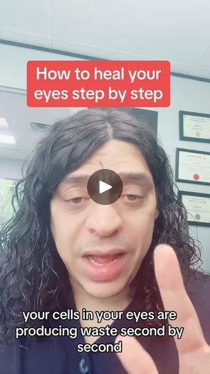 How to heal your eyes step by step #eyesight #eyepressure #eyehealth | By Healthy Hair made easyFacebook Eye Wash Solution, Eye Health Remedies, Eye Yoga, Eyes Step By Step, Bad Eyesight, Eye Diseases, Eye Pain, All Nighter, Healthy Eyes