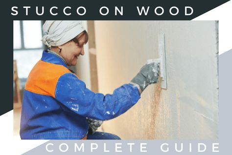 Stucco Wood Exterior, Diy Stucco Exterior, Diy Stucco, How To Stucco, Stucco Siding, Replacing Siding, Old West Town, Siding Options, Bifold Closet Doors