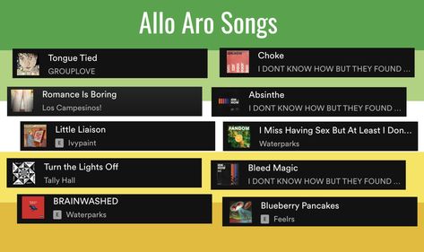 my allo aro playlist which includes more songs: https://open.spotify.com/playlist/6GEBrwmUugqQM0bvmyynNG Aro Aesthetic, Aro Ace Wallpaper, Aro Ace Flag Aesthetic, Aroace Songs, Cupio Aroace Flag, Aroace Playlist, Aromantic Ring, Aromantic Aesthetic, Aro Ace Flag