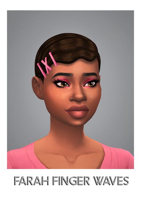 Sims 4 Cc Hair Finger Waves, Sims 4 Cc Waves Hair, Black Maxis Match Hair, Sims 4 Cc Finger Waves, Sims 4 Finger Waves, Maxis Match Black Hair, Sims 4 Hair Clips, Sims 4 Black Hair Maxis Match, Hair Ts4