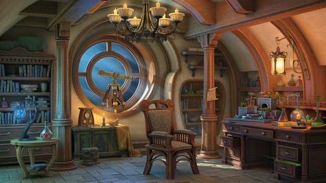 Alchemy Room, Interior Concept Art, S Pictures, Baba Jaga, Fantasy Rooms, The Alchemist, Fantasy House, Fantasy Setting, Fantasy Places