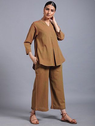 Khadi Dresses Summer, Co Red Set, Khadi Outfits For Women, Khadi Dresses Fashion, Khadi Dresses, Coord Sets For Women, Office Wear Women Work Outfits, Coordinate Sets, Co Ords Outfits