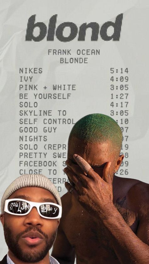 Frank Ocean Tour, Frank Ocean Blond Album Cover, Frank Ocean Nostalgia Ultra Poster, Frank Ocean Blonde Album, Blond Frank Ocean Vinyl, I Ain’t A Kid No More Frank Ocean, Tour Merch, Frank Ocean, Self Control