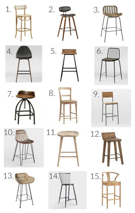 Barstools In Kitchen Minimalist, Wooden Barstools, Modern Kitchen Stools, Counter Stools With Backs, Oak Bar Stools, Cool Bar Stools, Island Stools, Bar Stools Kitchen Island, Kitchen Counter Stools