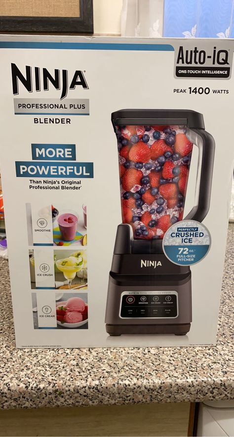 Ninja BN701 Professional Plus Bender, 1400 Peak Watts, 3 Functions for Smoothies, Frozen Drinks & Ice Cream with Auto IQ, 72-oz.* Total Crushing Pitcher & Lid, Dark Grey Ninja Specialty Coffee Maker Recipes Iced, Ninja Blender Recipes Smoothies Protein Shakes, Ninja Appliance, Protein Shake Ice Cream Ninja Creami, Amazon Counter Top Ice Machine, Ninja Professional Blender, Ninja Blender, Amazon Purchases, Crushed Ice